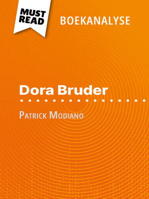 cover image of Dora Bruder van Patrick Modiano (Boekanalyse)